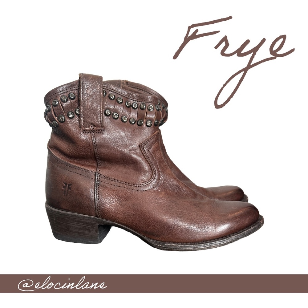 Frye Diana Brown Leather Boots